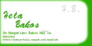 hela bakos business card